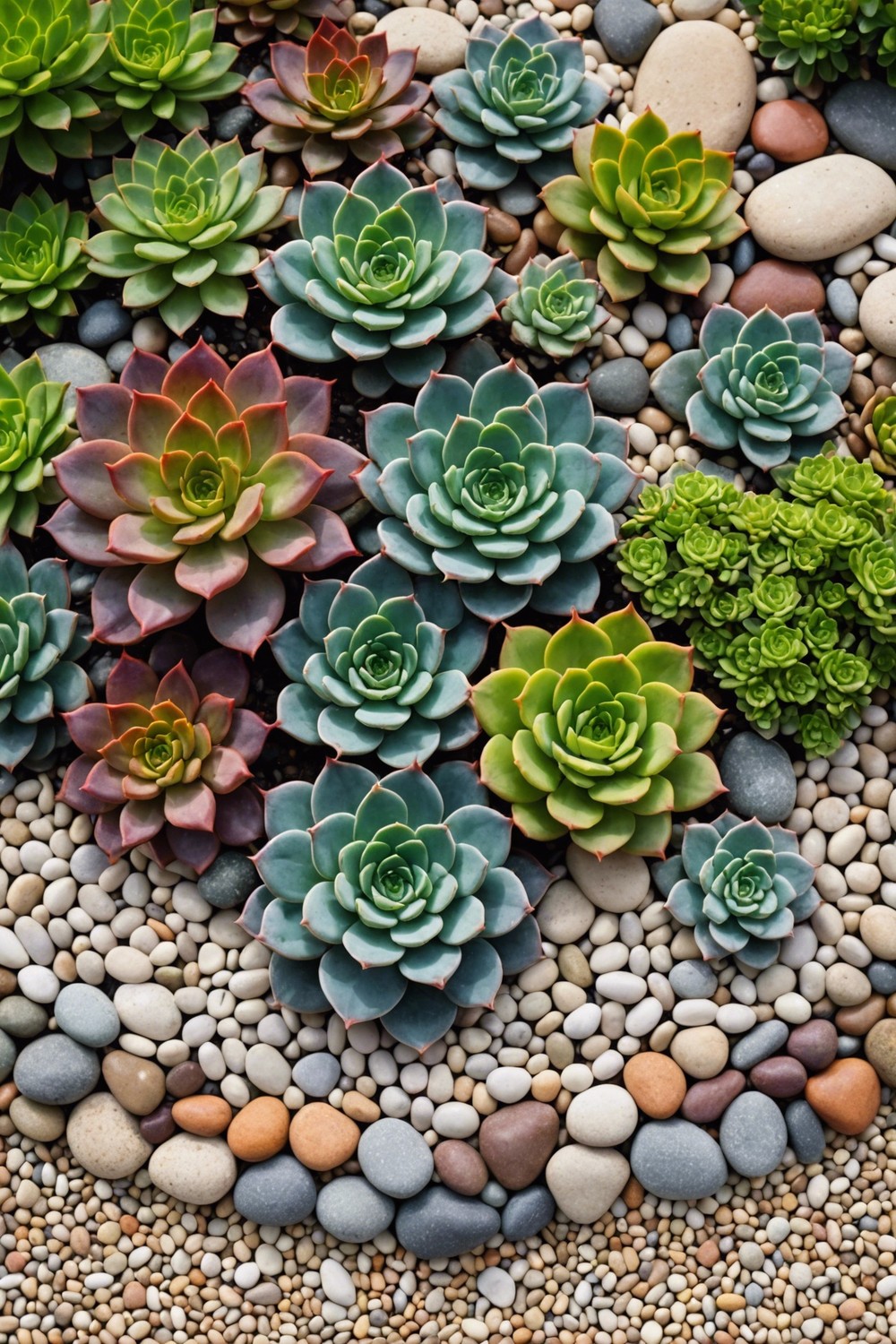 Colorful Succulent Borders for a Pop of Color
