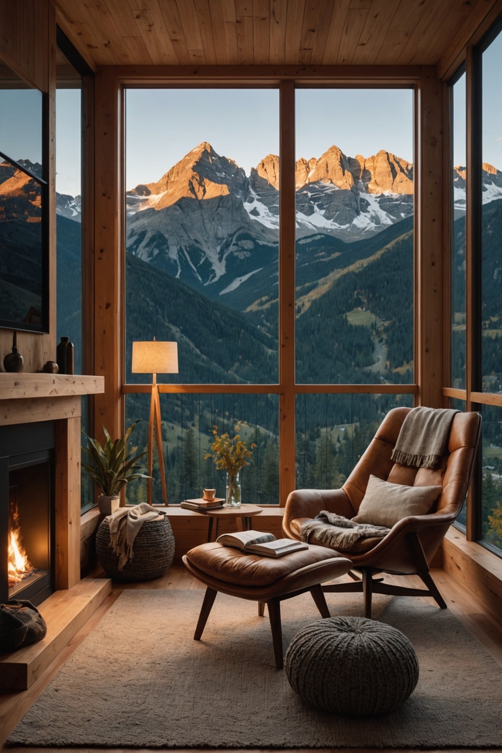 Cozy Reading Nooks with Mountain Views
