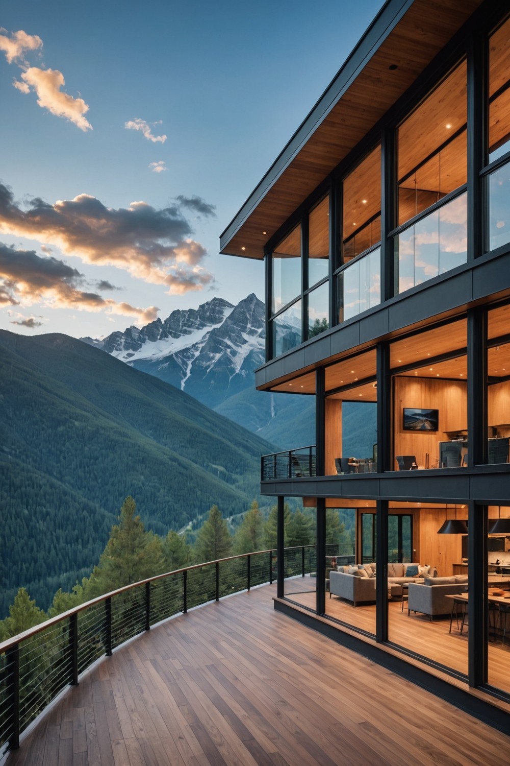 Elevated Decks with Mountain Views