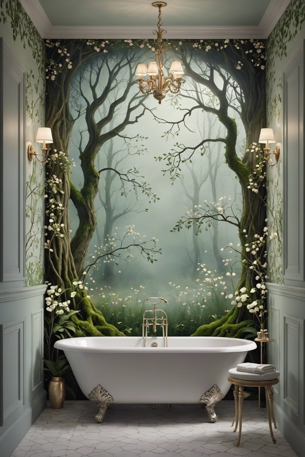 Enchanted Forest: Whimsical Tree and Leaf Patterns for a Magical Look