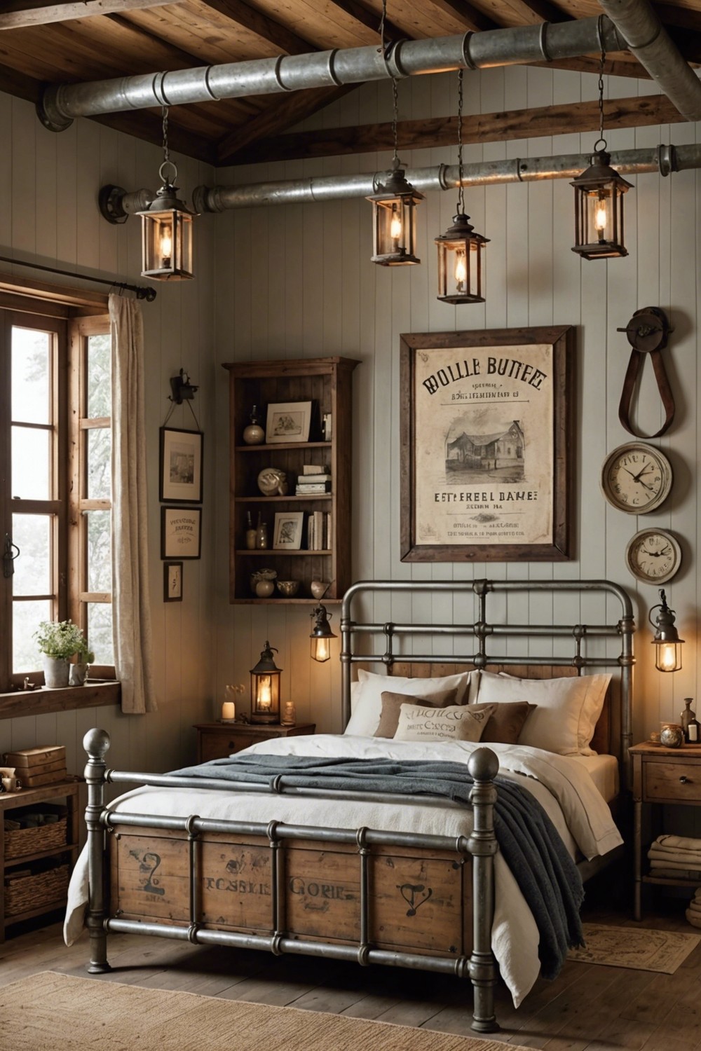 Galvanized Accents for a Rustic Industrial Look