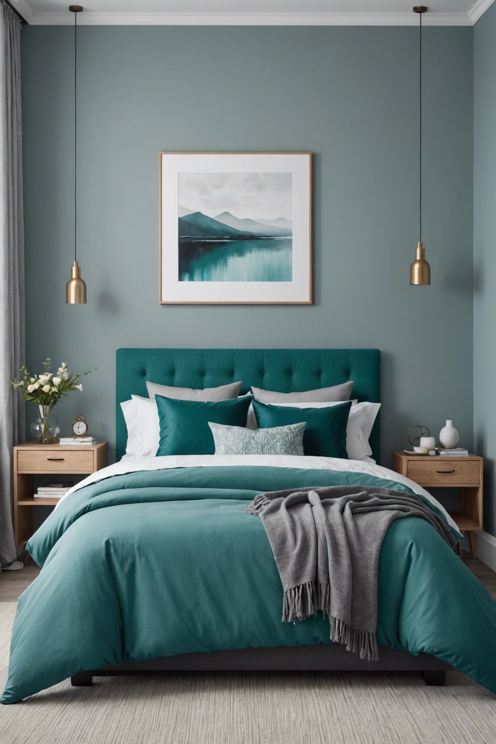 Grey and Teal Bold Colour Scheme