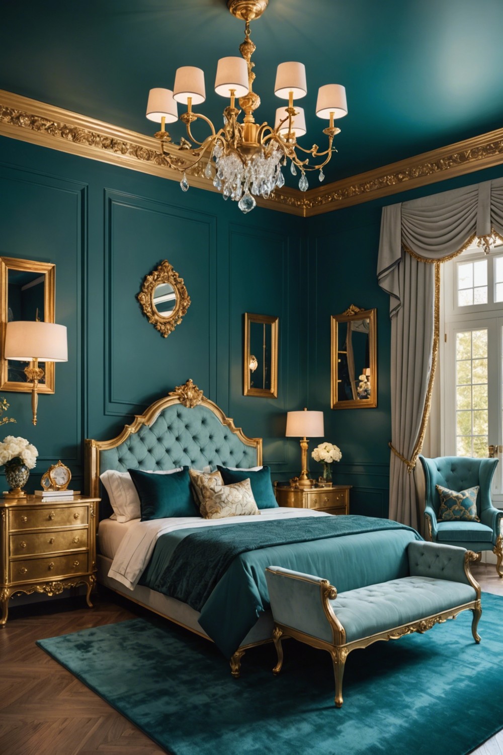 Luxe and Sophisticated: Teal and Gold