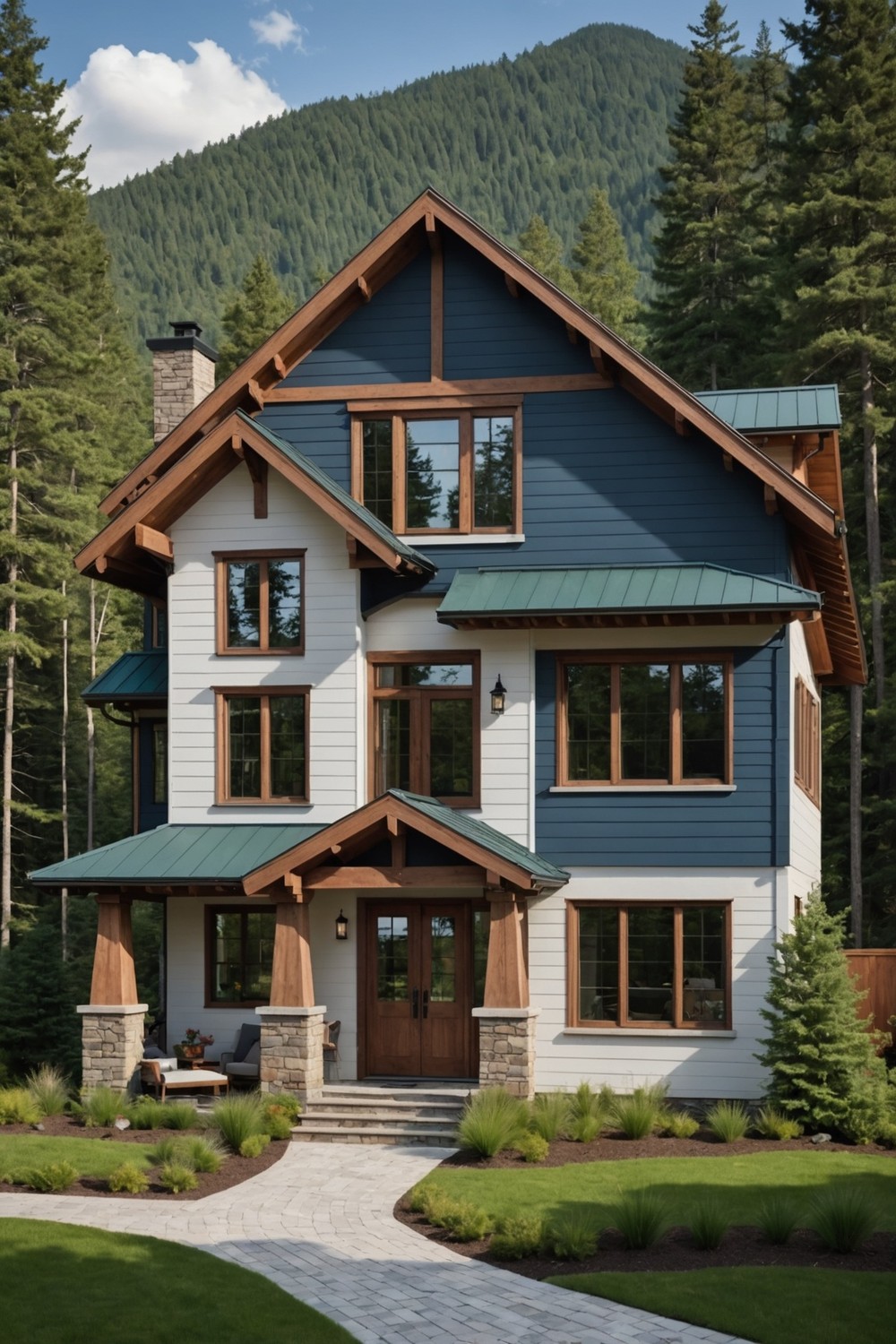 Modern Twists on Traditional Mountain Home Colors