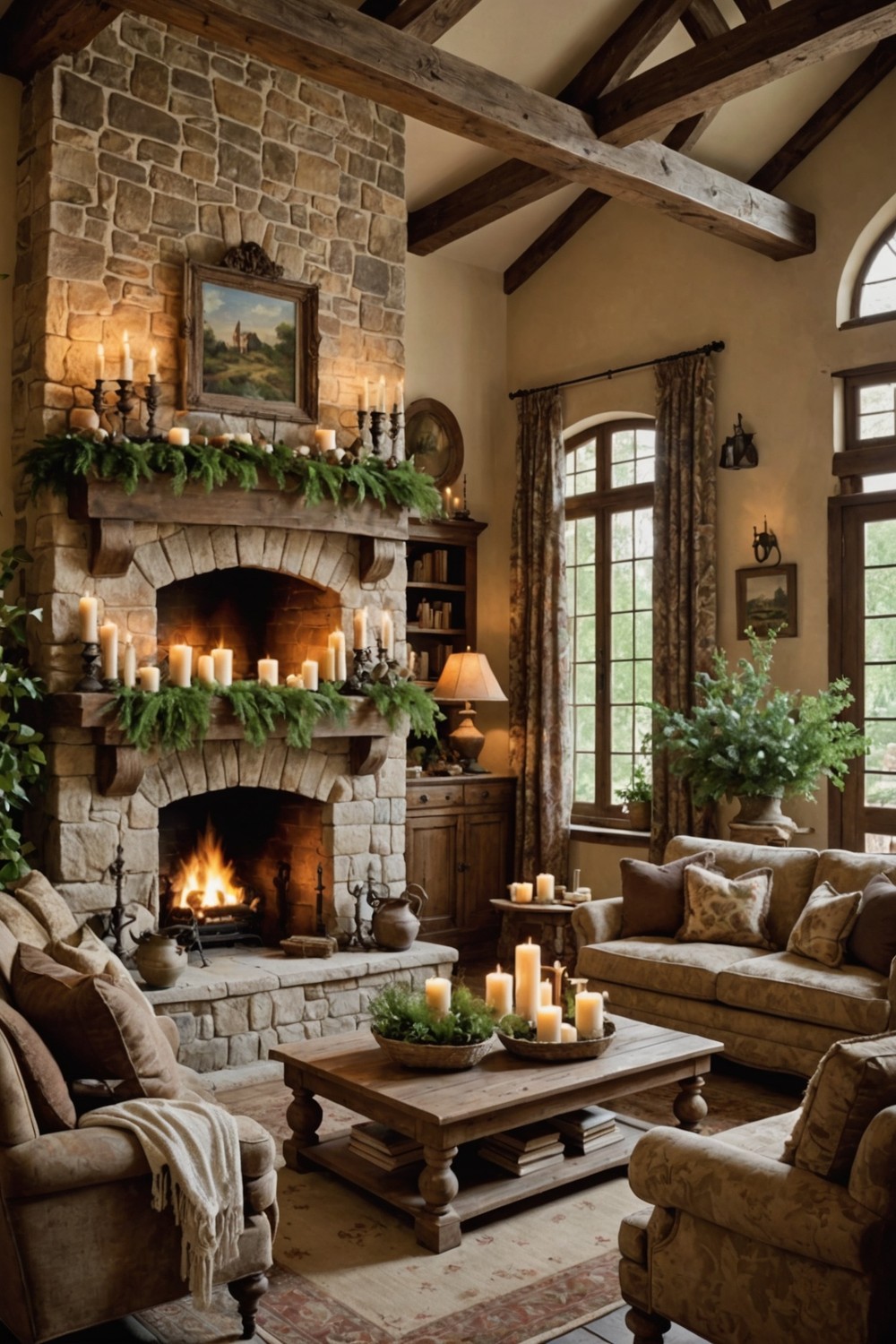 Natural Stone Fireplaces and Mantels