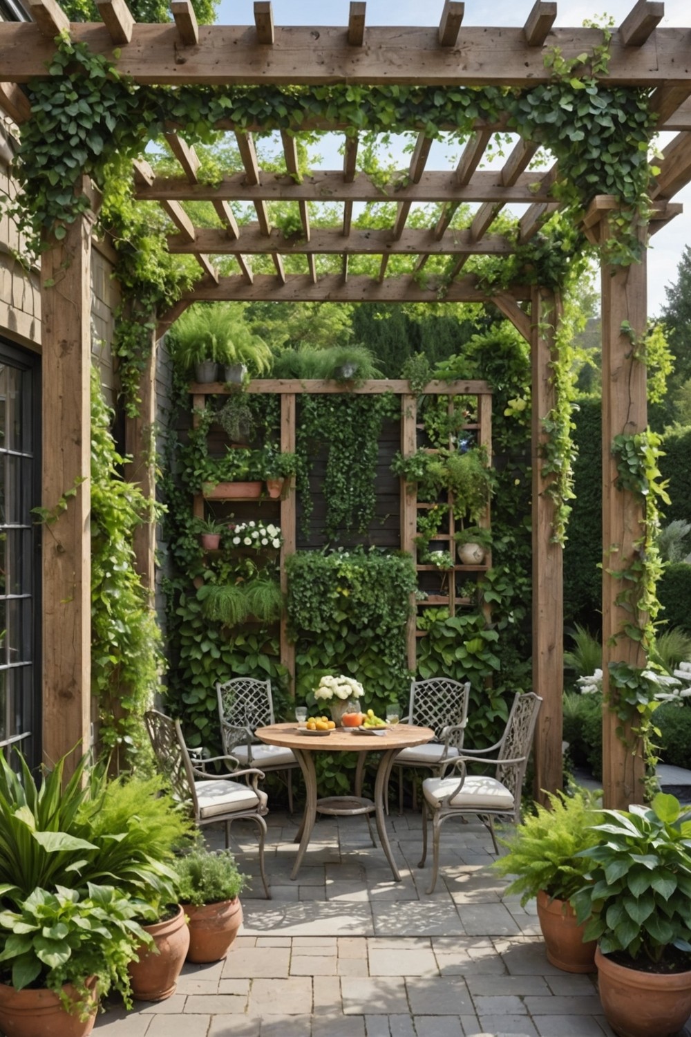 Pergola with Vertical Garden