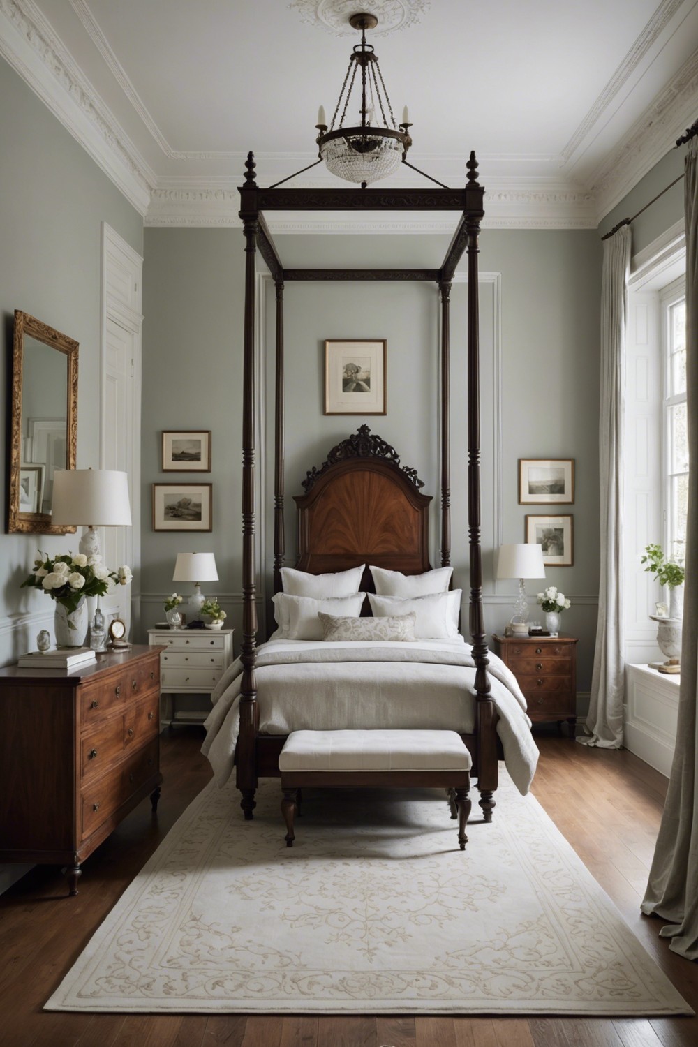 Restraint and Reserve: A Minimalist Victorian Bedroom