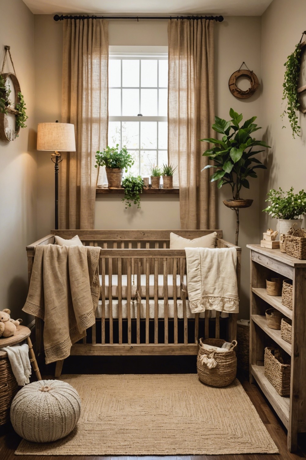 Rustic Charm with Burlap Accents