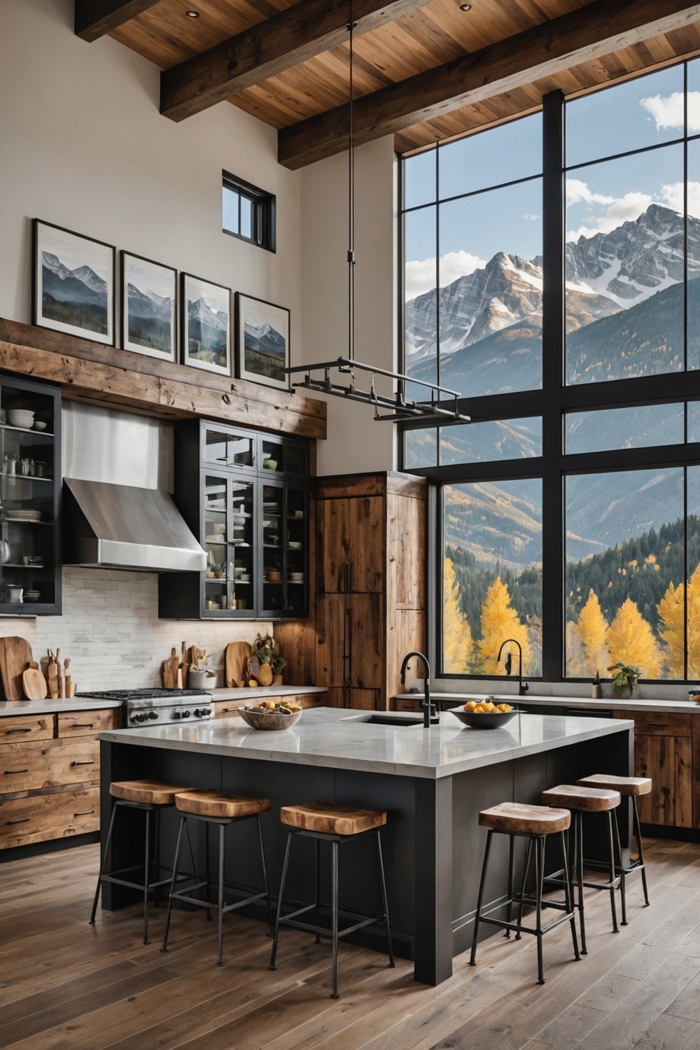 Sleek and Modern Kitchen Designs with Industrial Touches