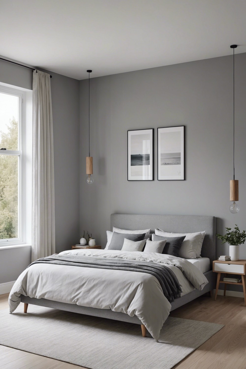 Soft Grey Walls with White Accents