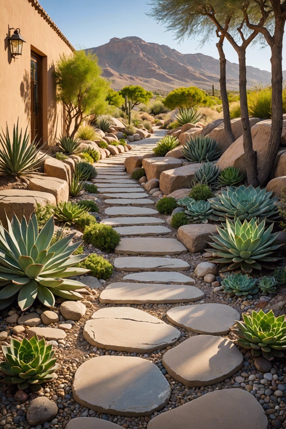 Succulent Stepping Stones for a Nature-Inspired Pathway