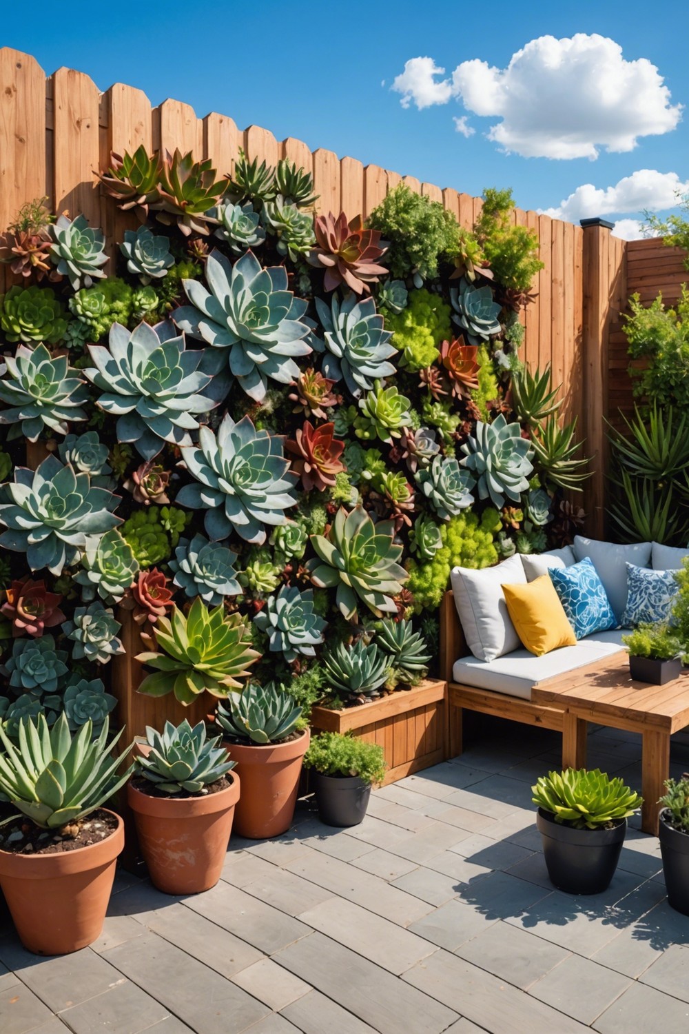 Succulent Walls for a Dramatic Statement Piece