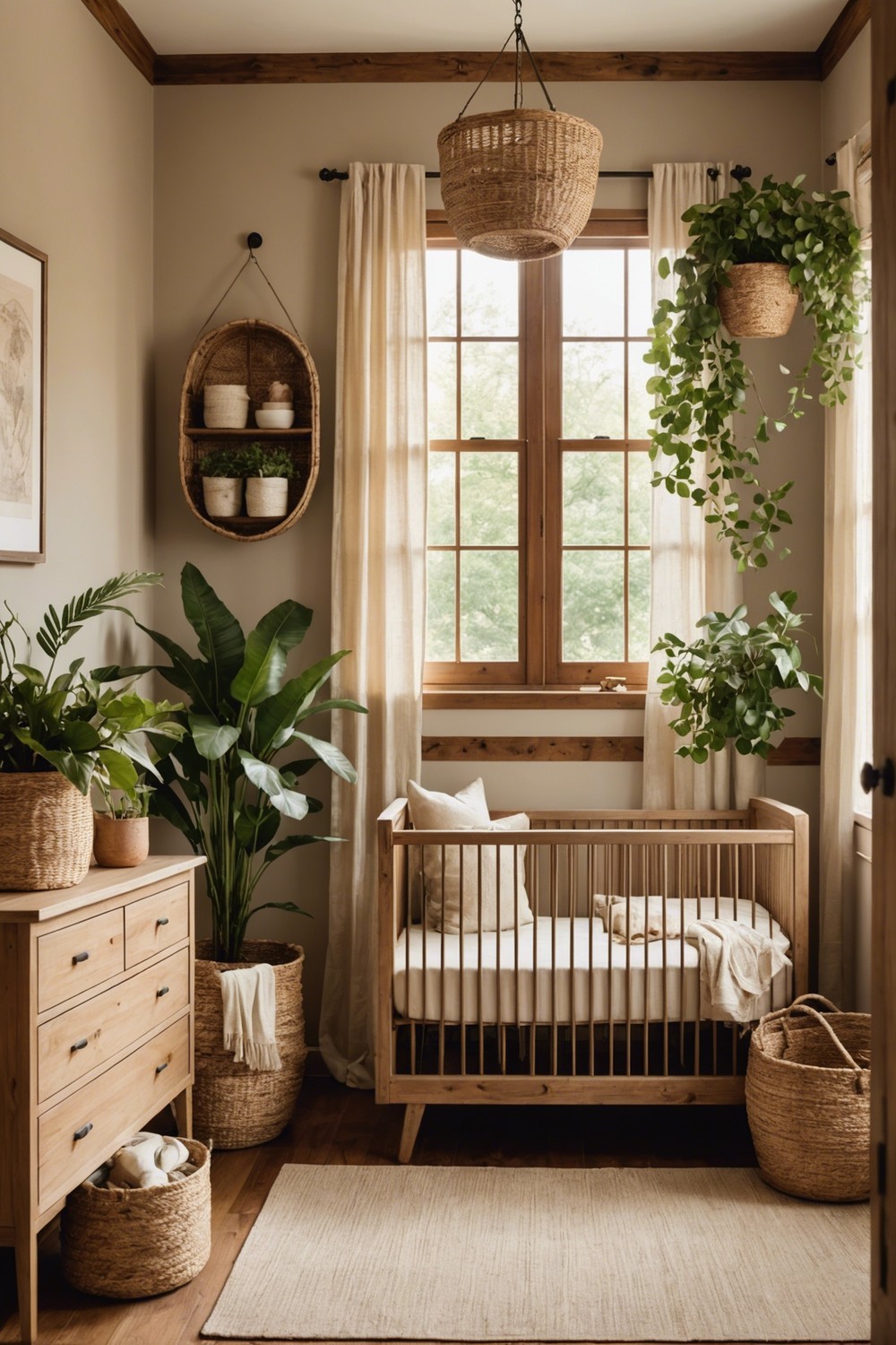 Tranquil and Natural Elements Inspired Nursery