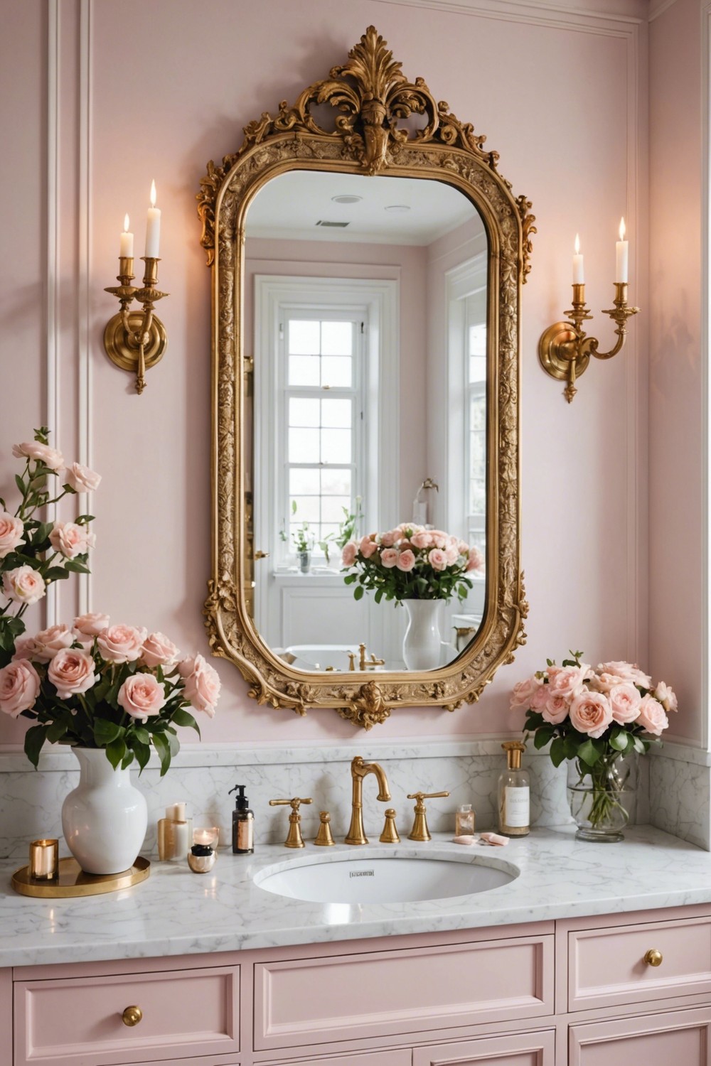 Two-Toned Mirrors with Contrasting Frames