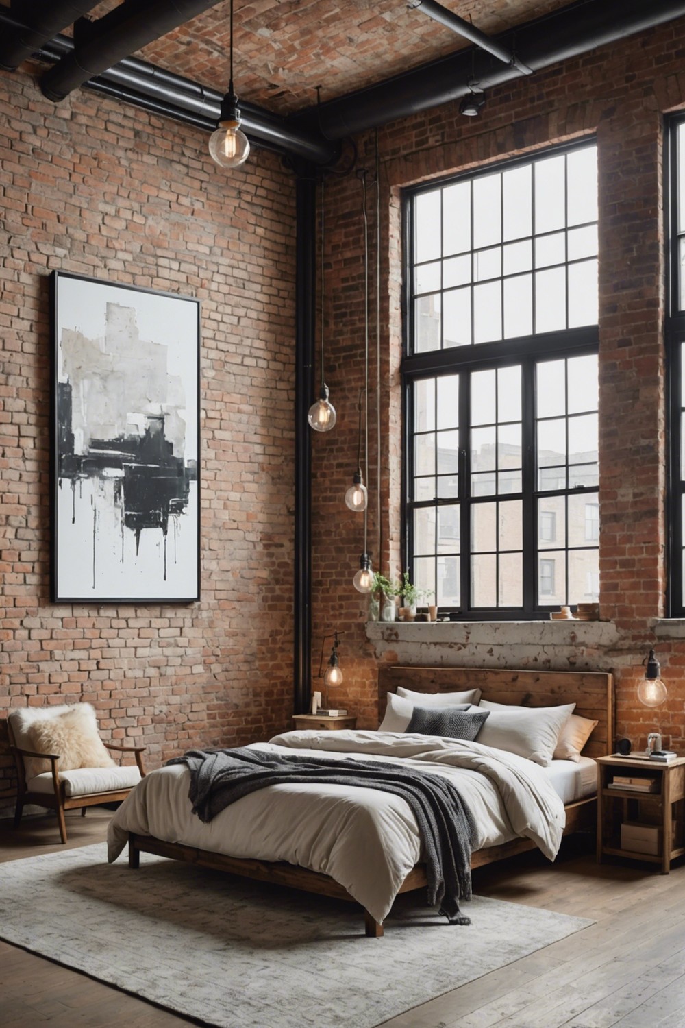 Urban Loft-Style Bedroom