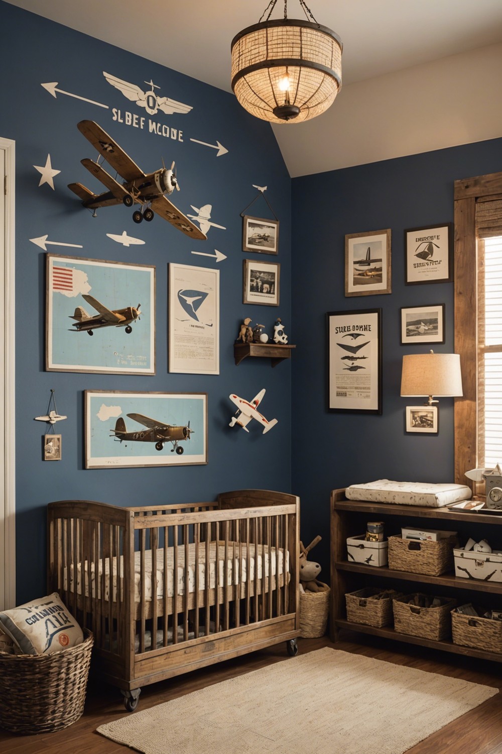 Vintage Airplane Decor for a Unique Nursery