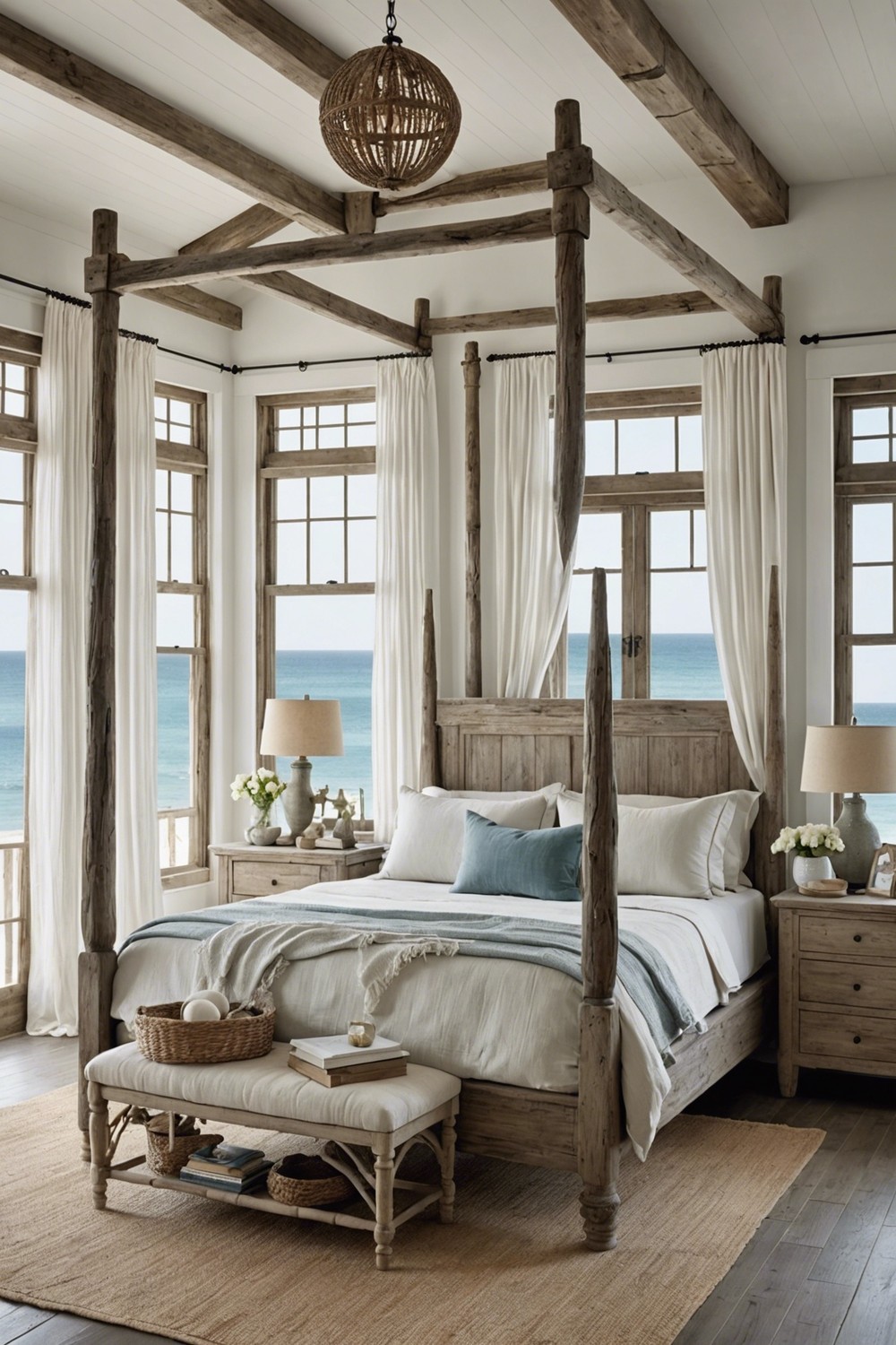 Weathered Wood Furniture for a Beachy Look