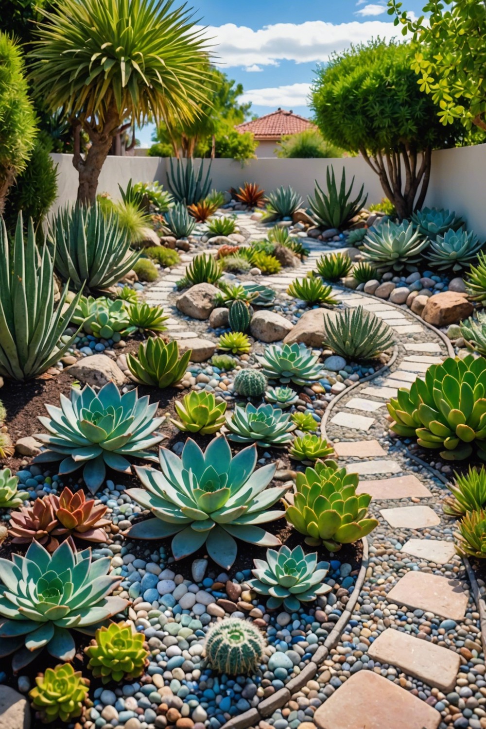 Whimsical Succulent Pathways for a Touch of Whimsy