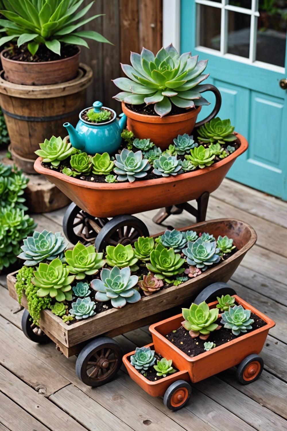 Whimsical Succulent Planters for a Playful Touch