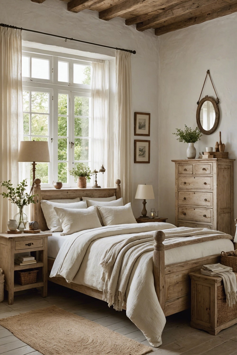 Whitewashed Walls for a Rustic Charm