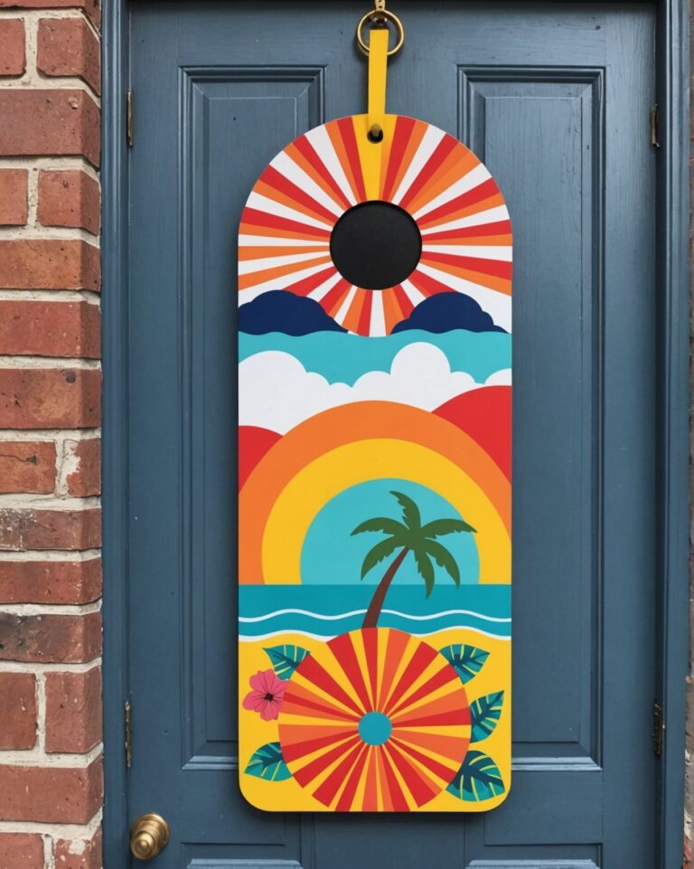 20 Colorful Summer Door Hangers