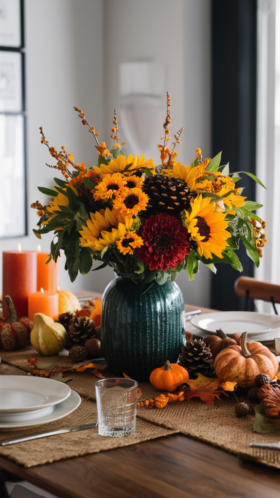 Display a Seasonal Vase or Centerpiece