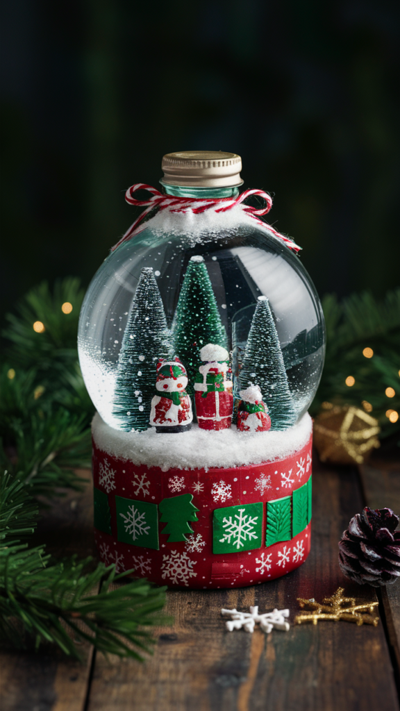 Recycled Bottle Snow Globe