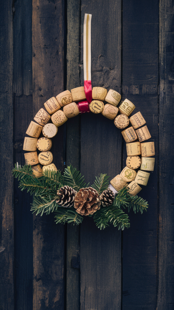 Wine Cork Wreath