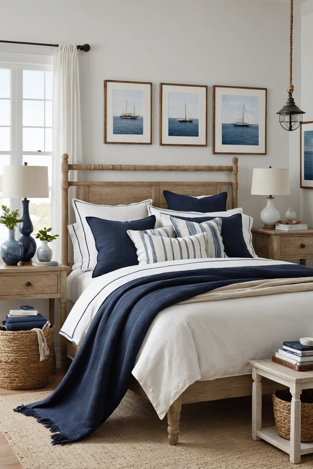 Bright White Walls with Nautical Accents