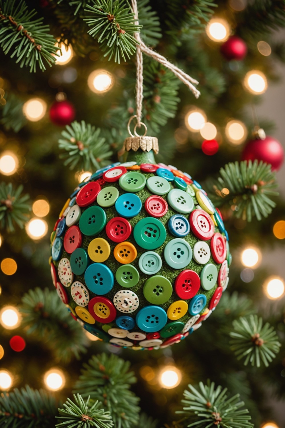 Button Tree Ornaments