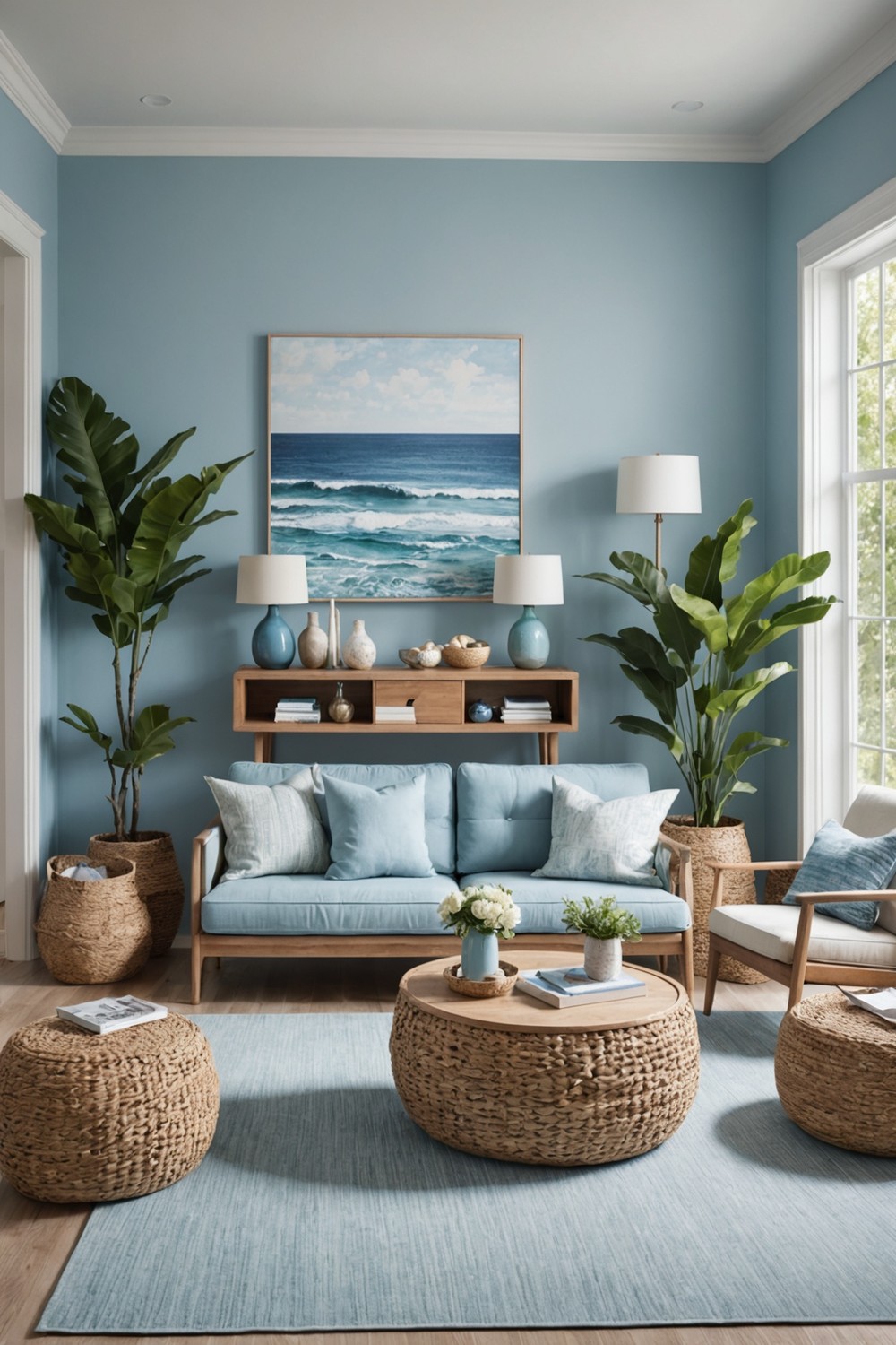 Coastal Vibes with Light Blues