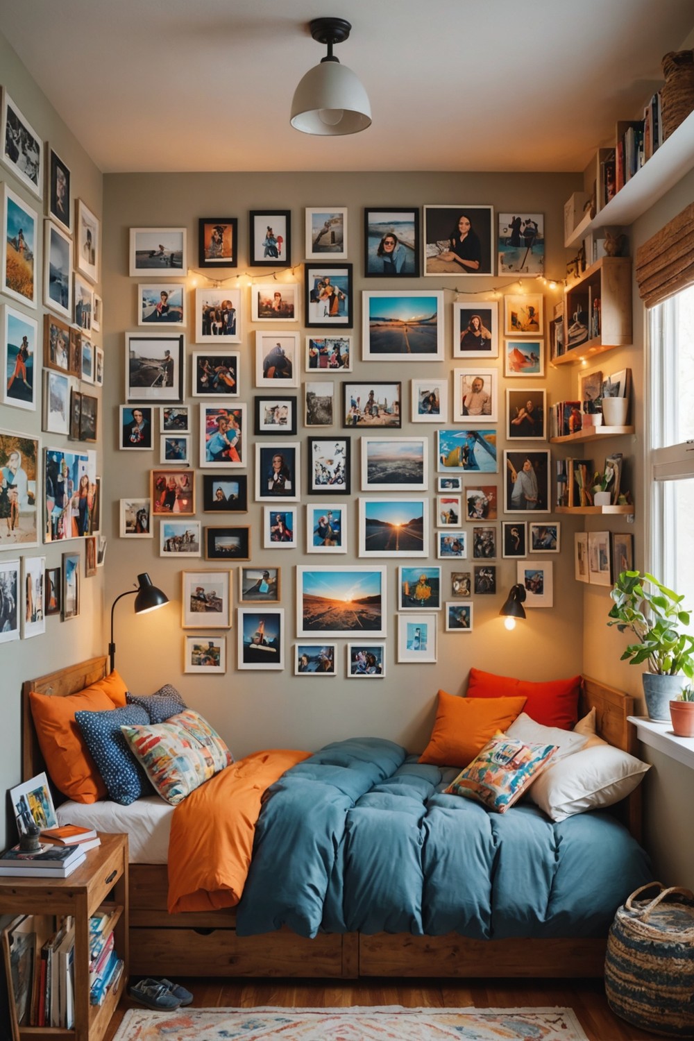 Decorate with framed photos and artwork