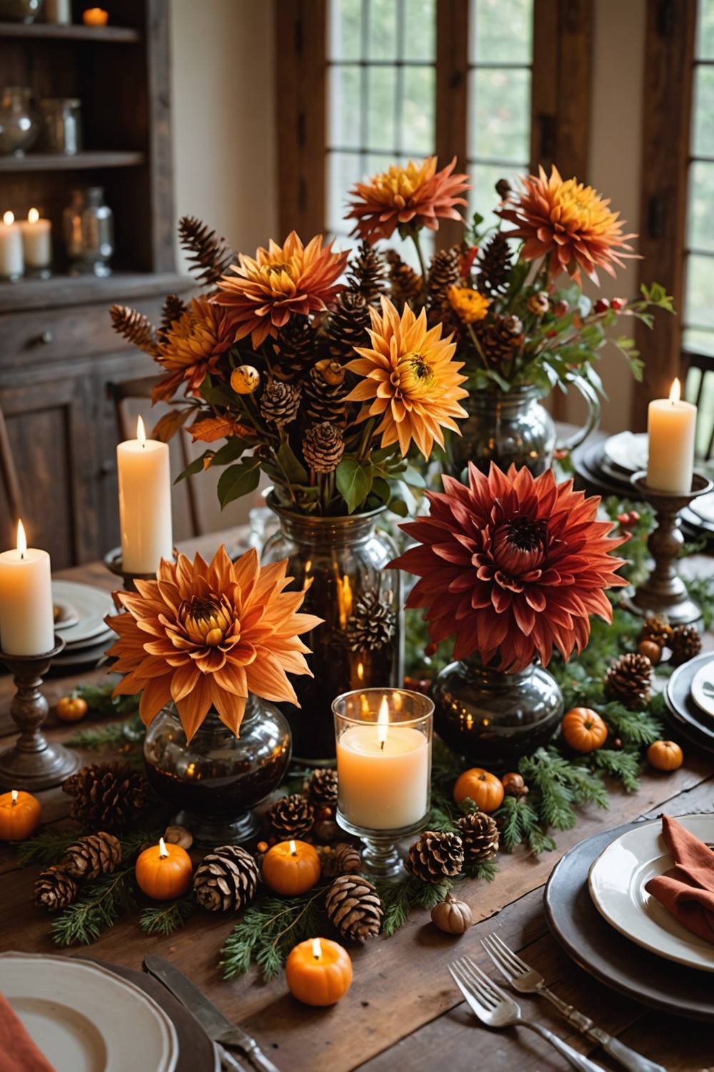 Fall-inspired Centerpieces for Dining Tables