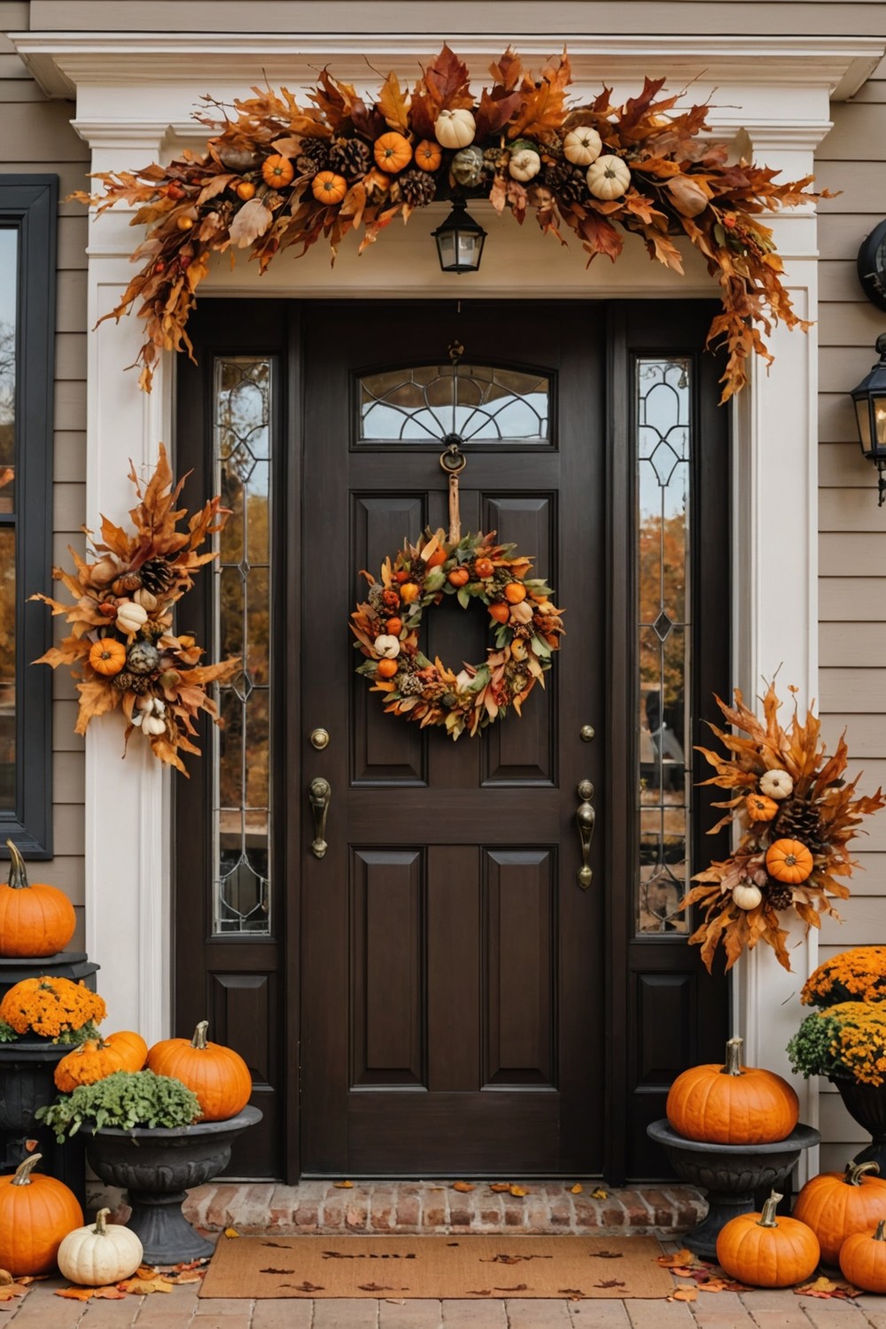 Fall-inspired Wreaths for Front Doors