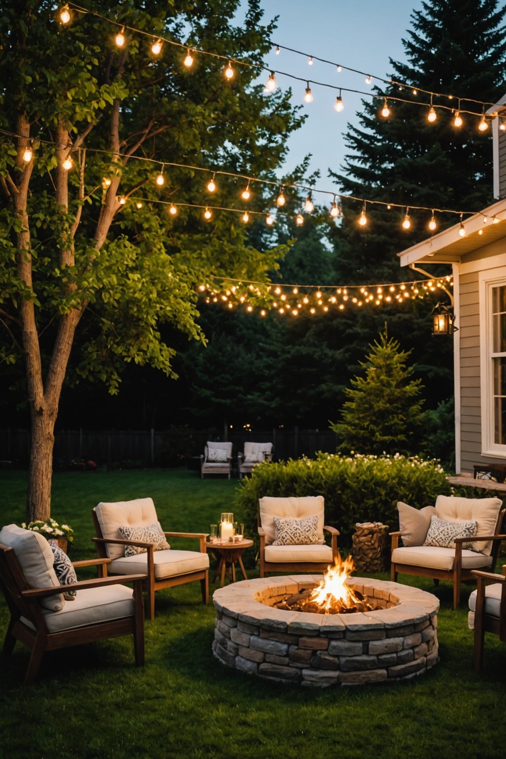 Fire Pit and Seating Area