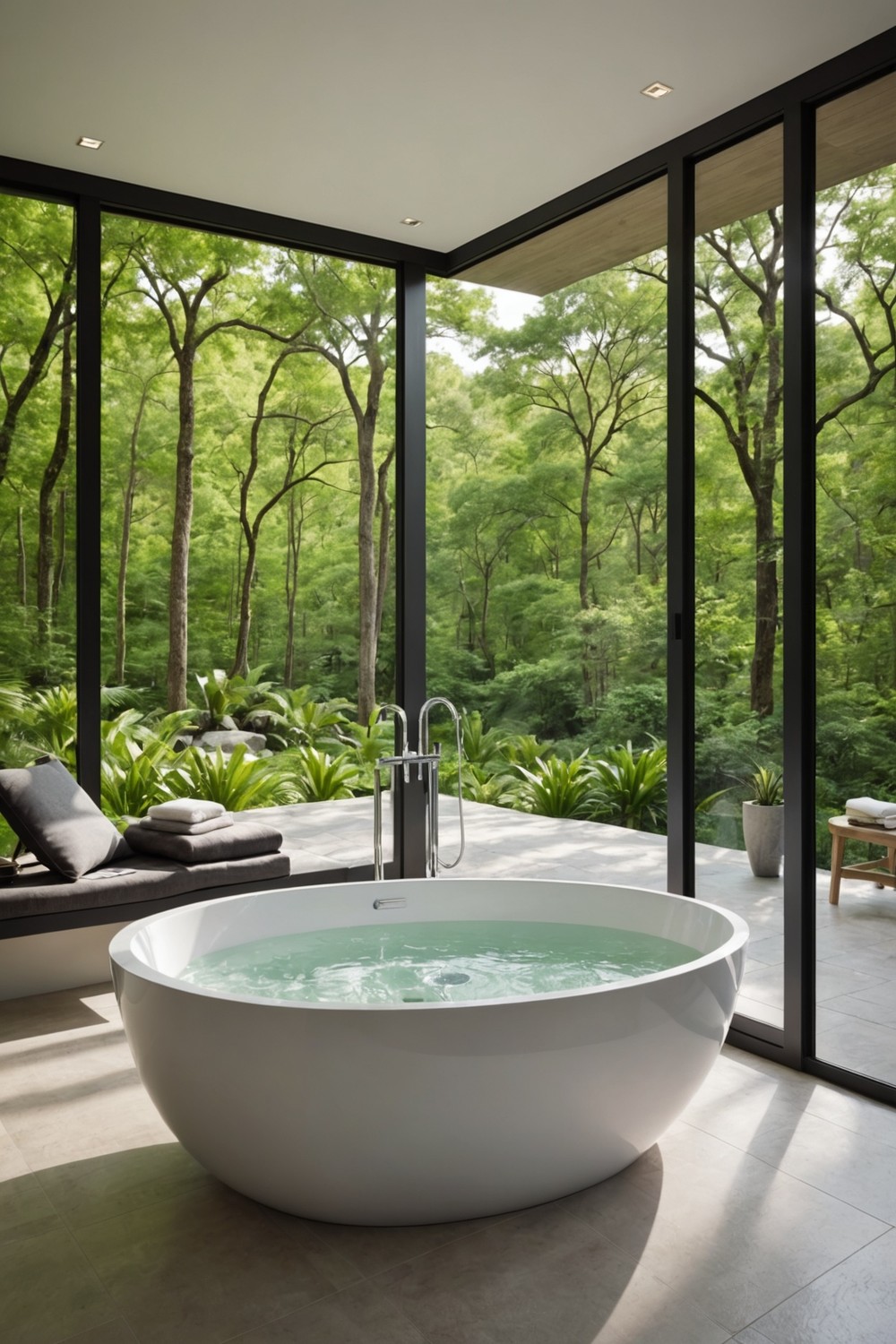 Freestanding Tub with a View