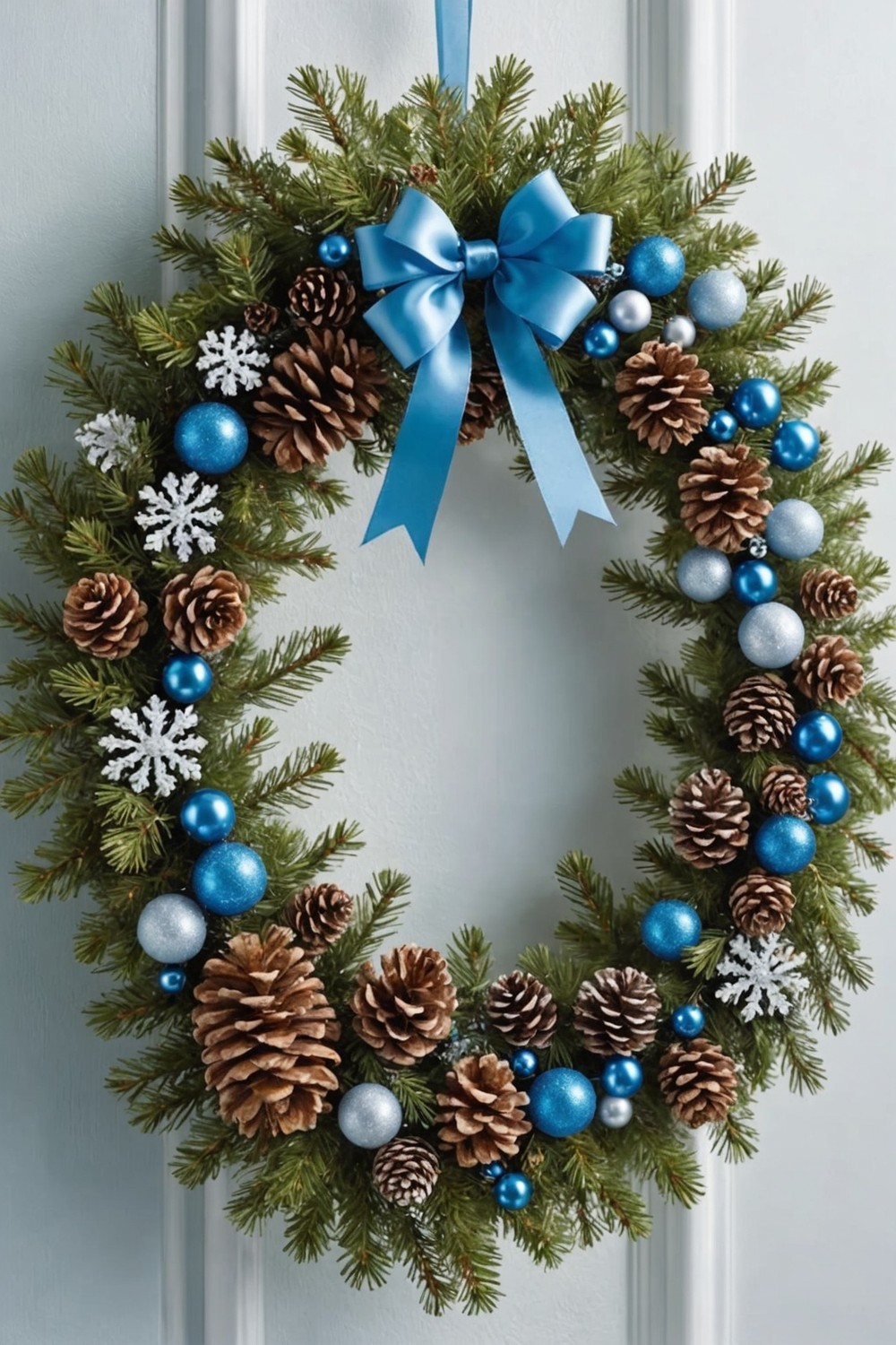 Frosty Pinecone Wreath