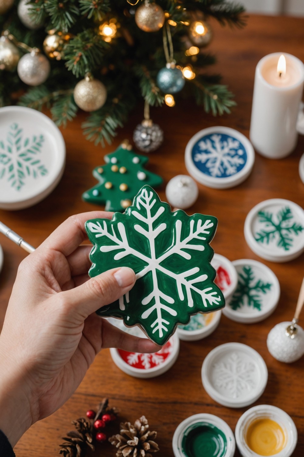 Hand-painted ornaments