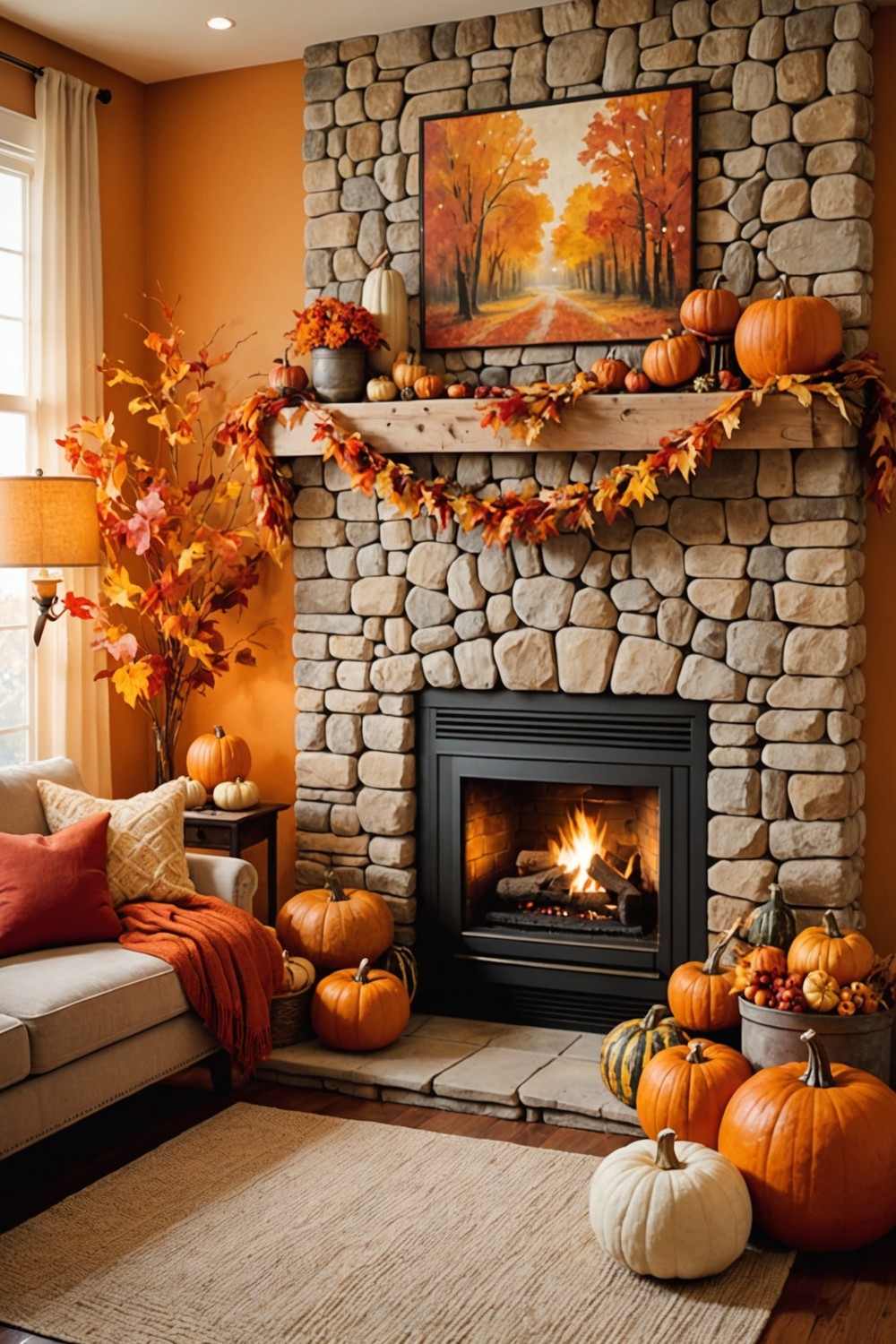 Hang a Fall-themed Wall Art or Sign