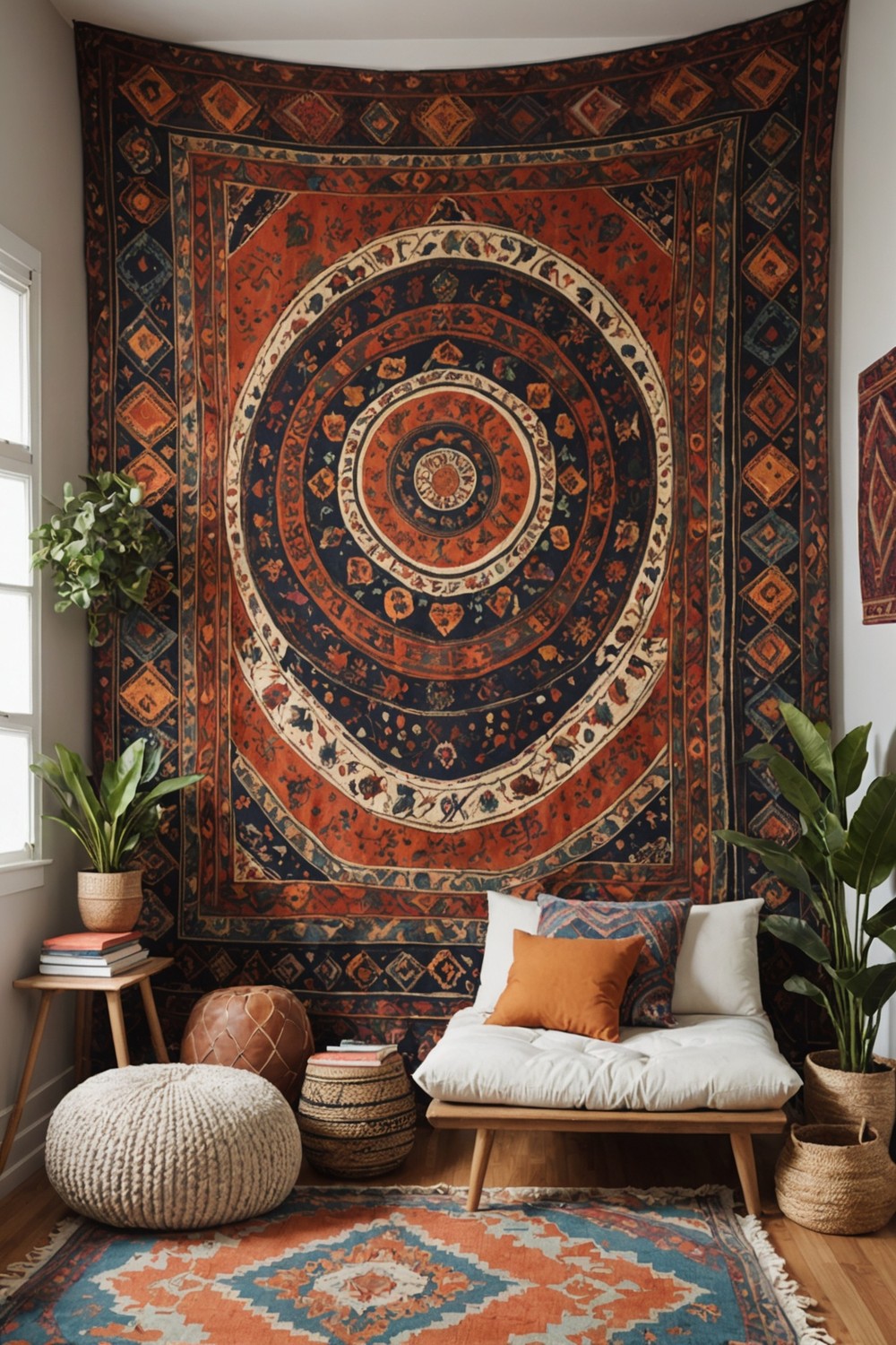 Hang a tapestry for added texture