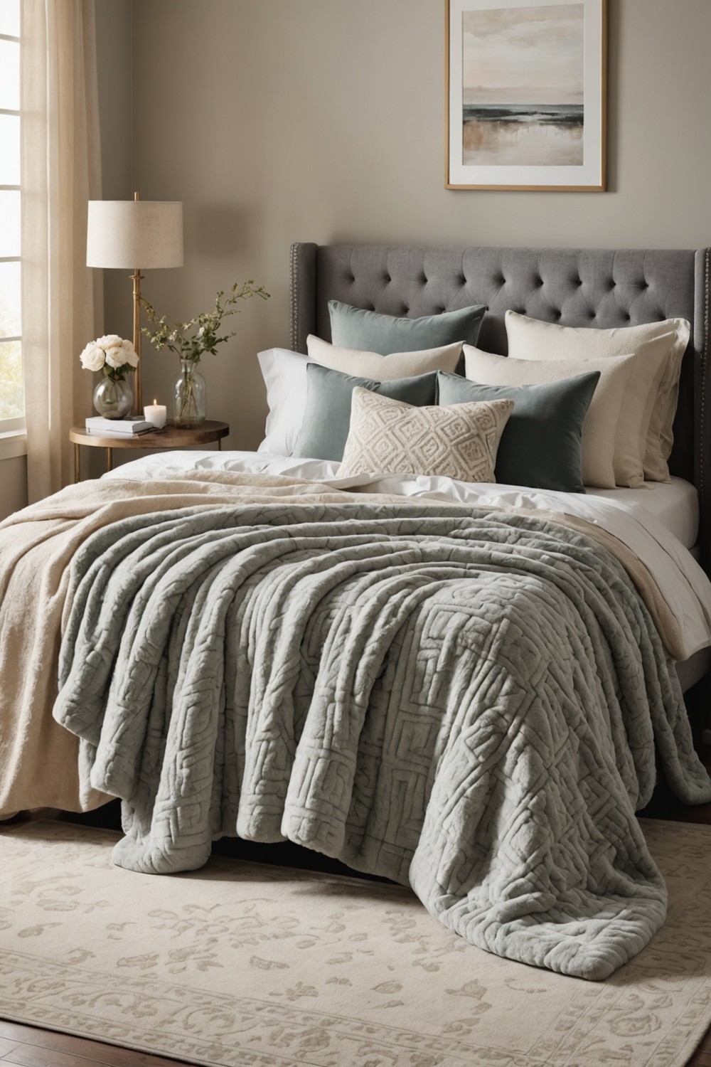 Incorporate Soft, Cozy Textiles