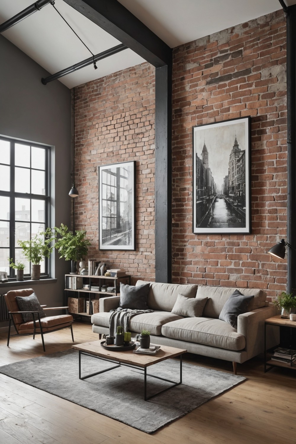 Industrial-Chic Accent Wall