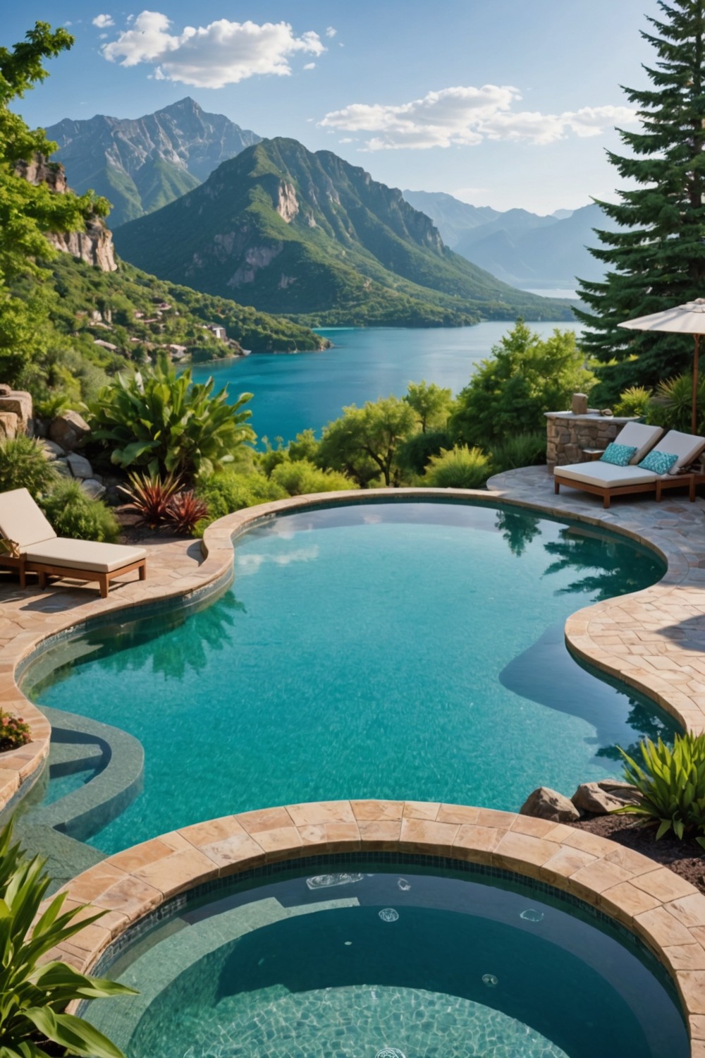 Infinity Pool and Hot Tub