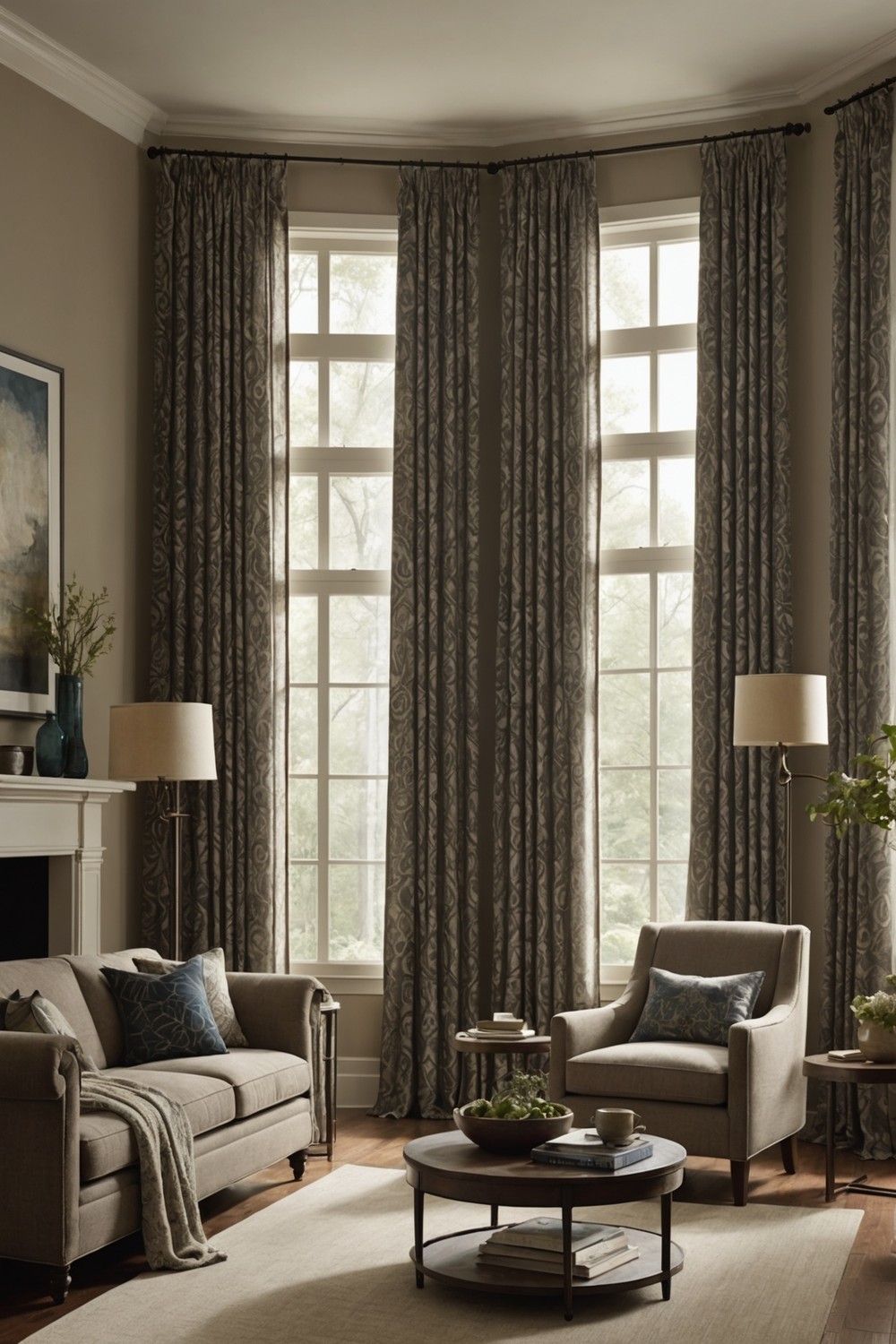 Layered Curtains for Depth and Texture