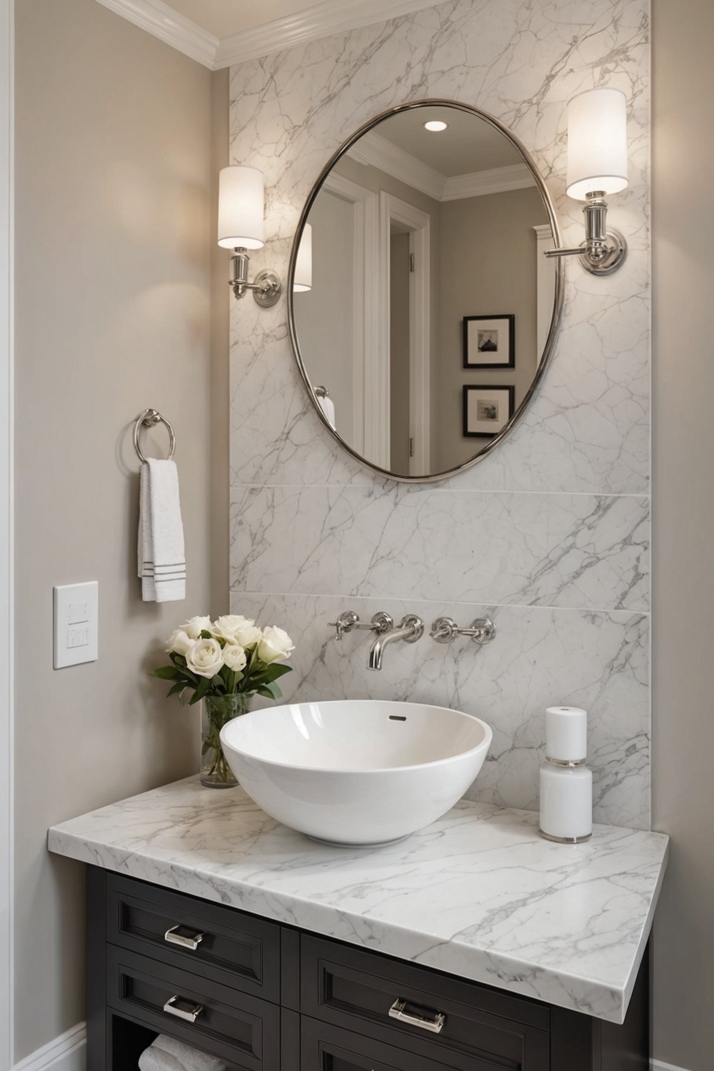 Light-Colored Marble Accents