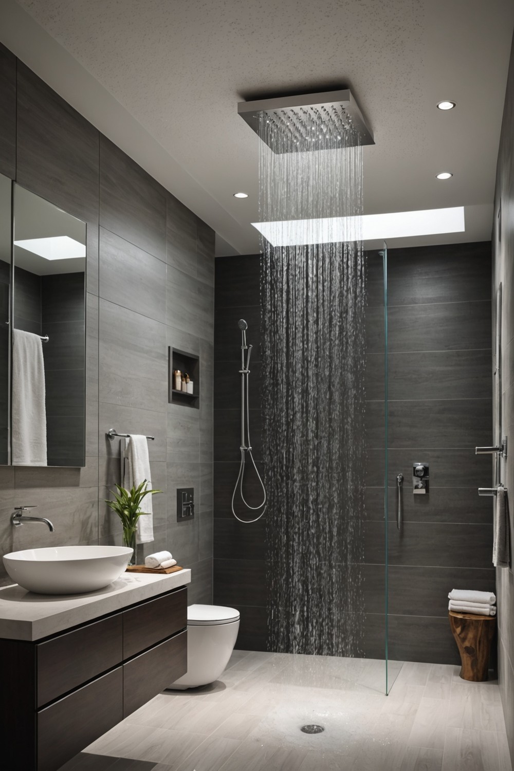 Modern rainfall Showerheads