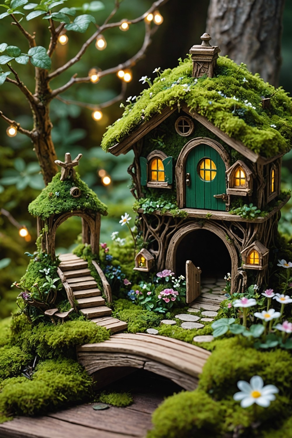 Moss-Covered Fairy Garden