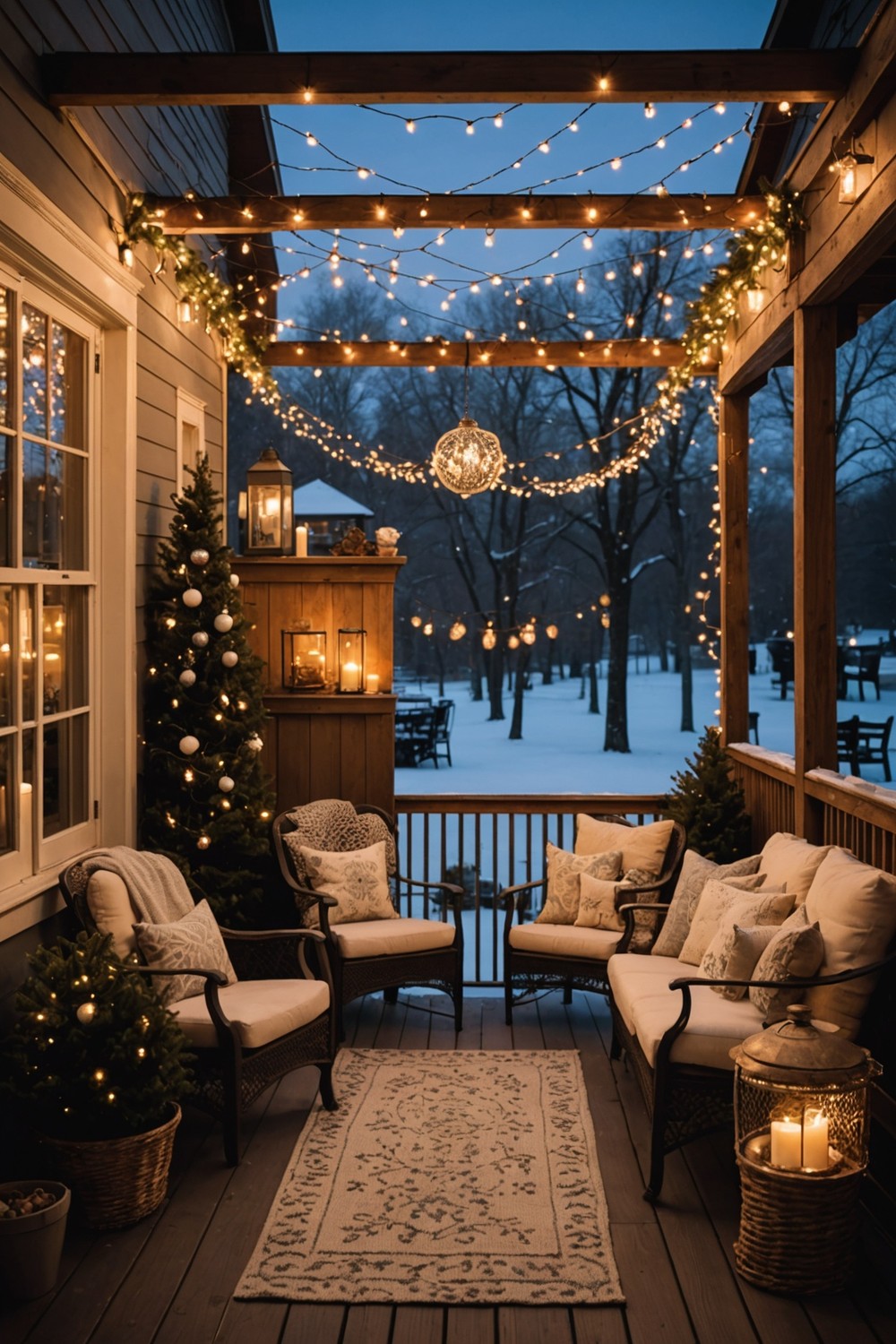 Net Lights for the Porch Ceiling