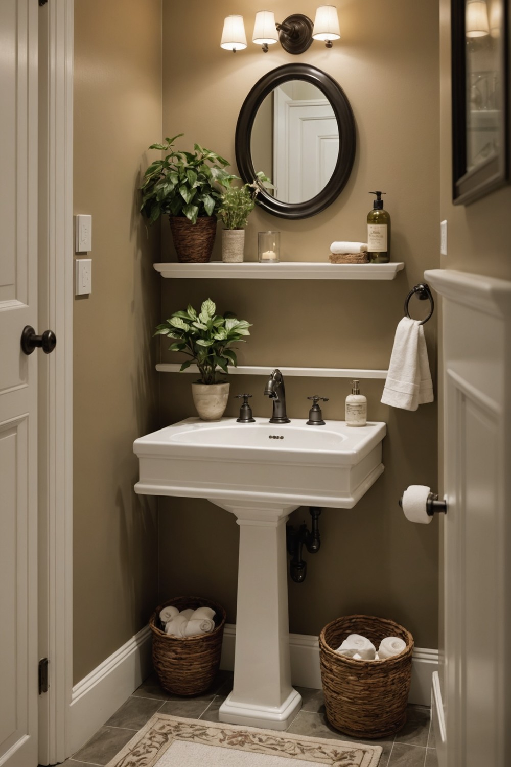 Pedestal Sinks with Storage