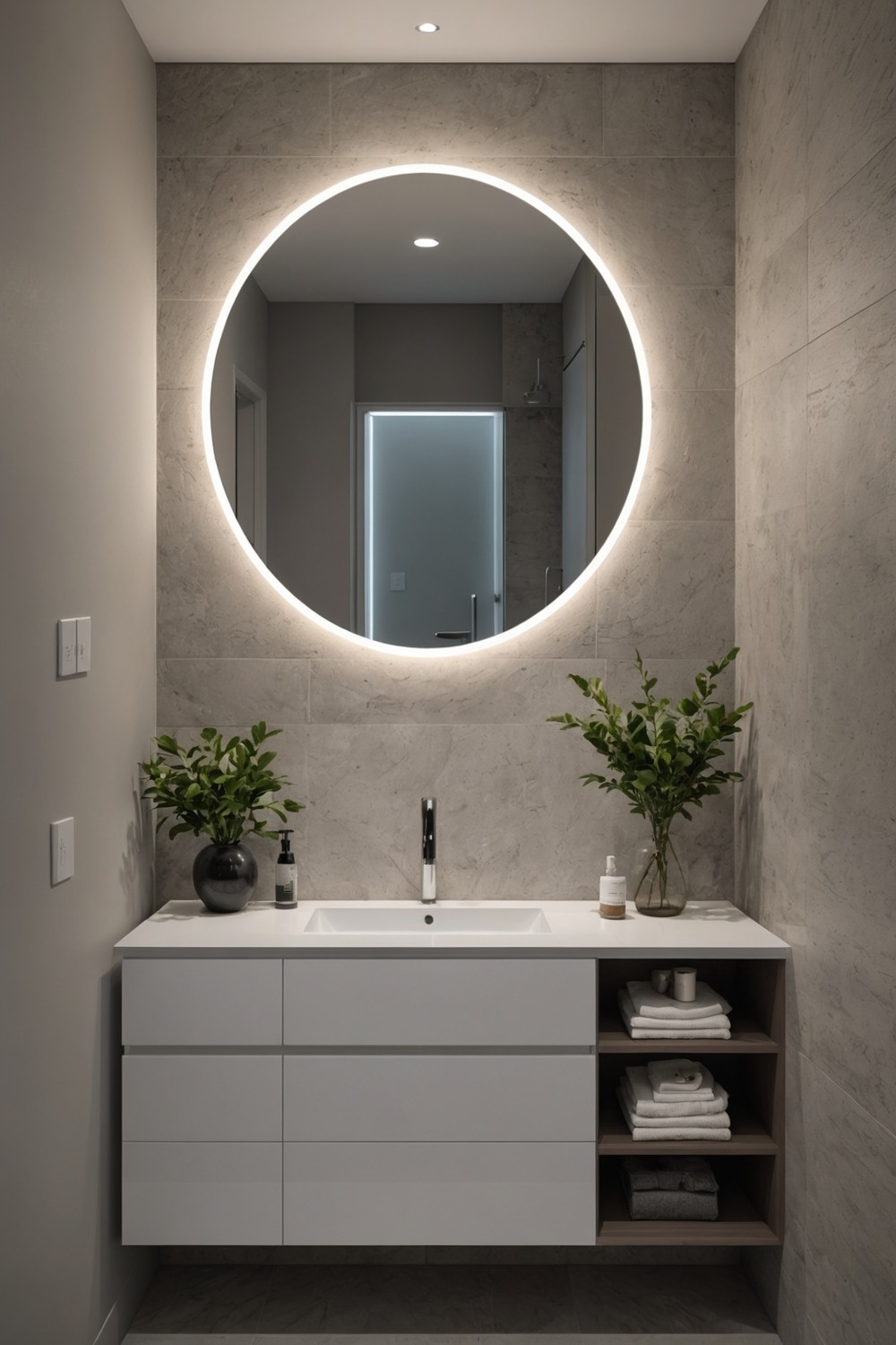 Recessed Lighting above Mirrors